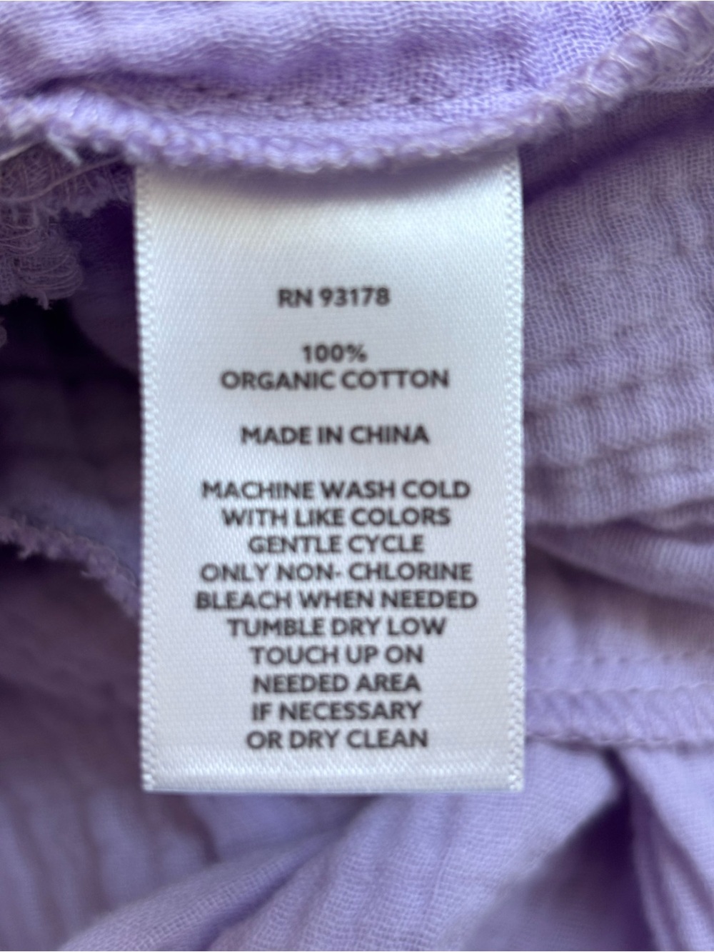 Magaschoni Soft Pastel Lavender Organic Cotton Gauze Shirt Dress XS Belted Midi - Picture 7 of 9
